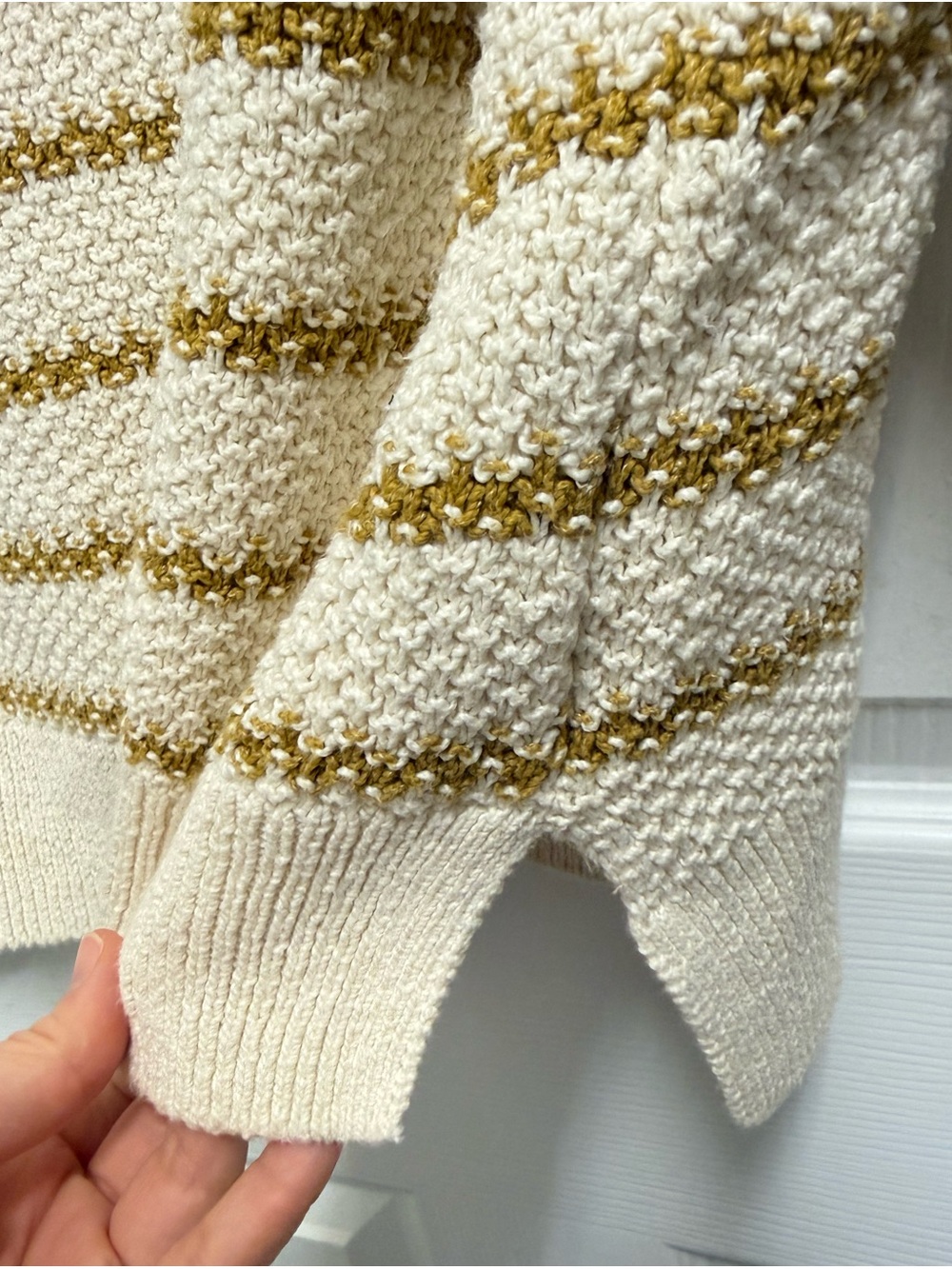 Madewell Striped Chunky Knit Sweater - Picture 8 of 11